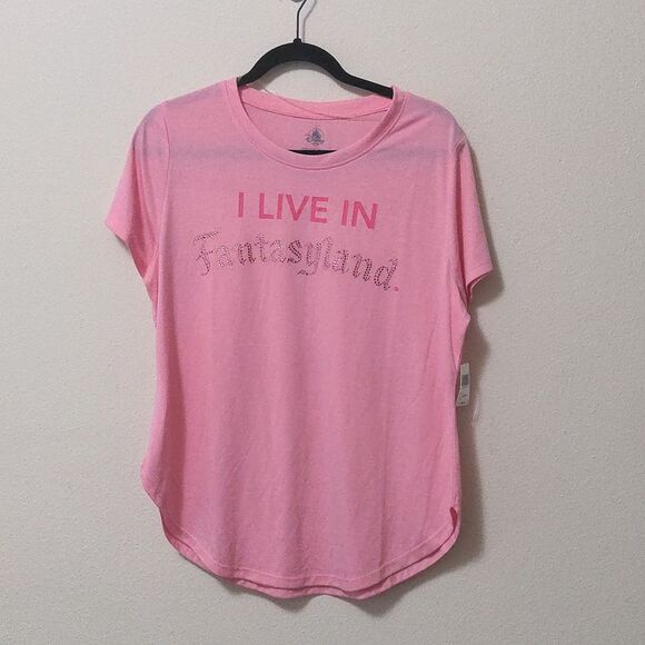 Disney Parks Fantasyland Pink Tee - Picture 1 of 5